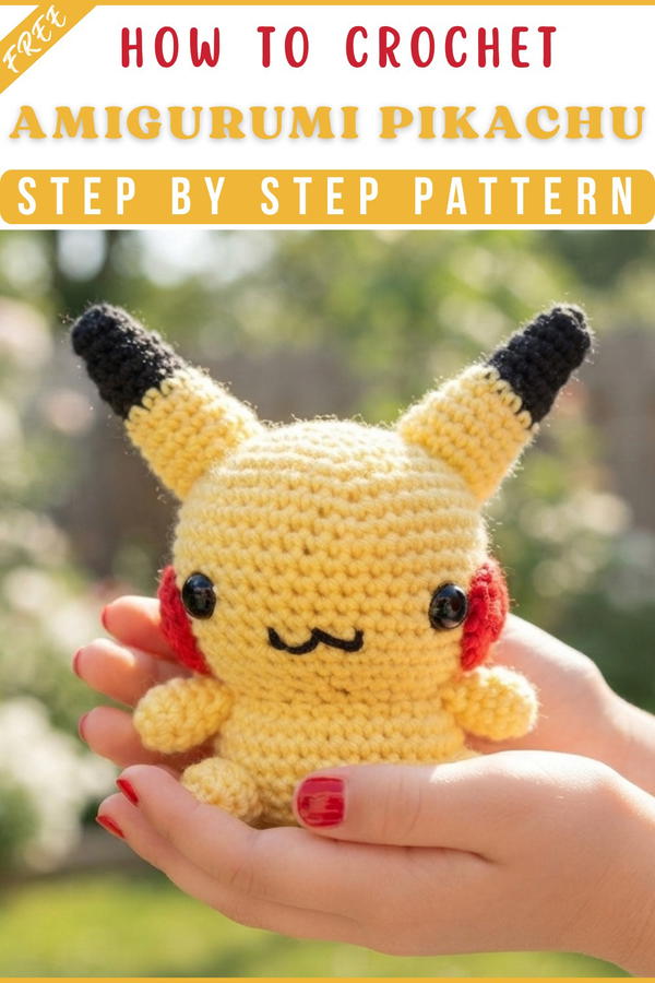Pikachu Amigurumi Crochet Tutorial 10