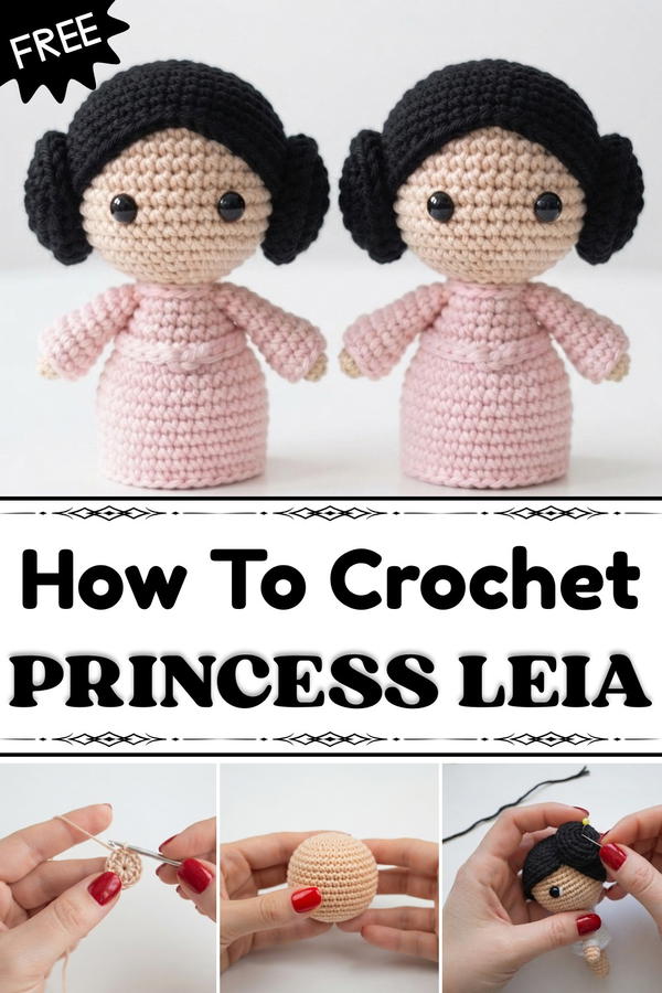 Princess Leia amigurumi pattern (amigurumi crochet tutorial) 1