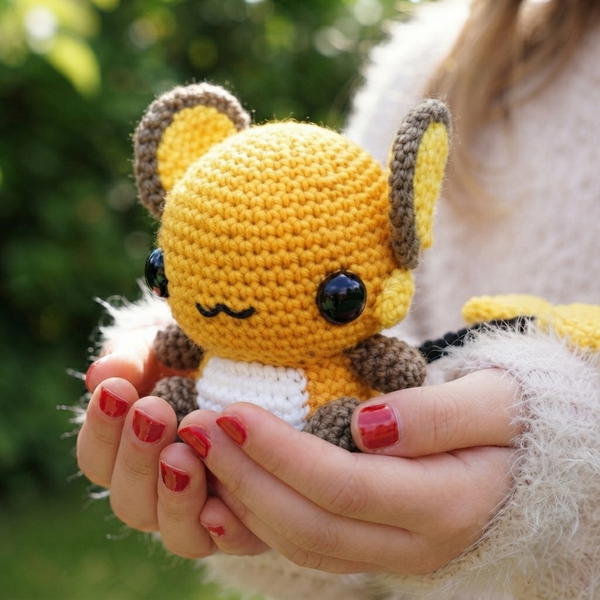 Raichu Amigurumi Crochet Tutorial 9