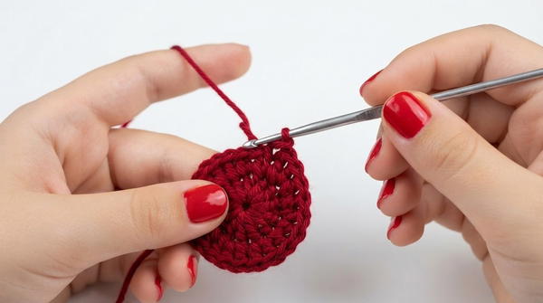 Red Rose Crochet Tutorial 3