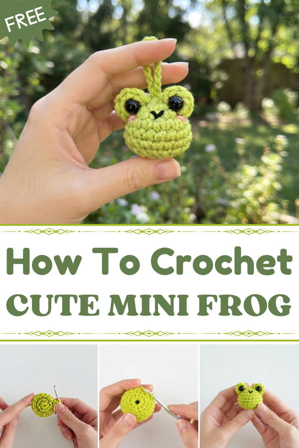 SHORT AND EASY!! TUTORIAL ON HOW TO KNIT A MINI FROG 1