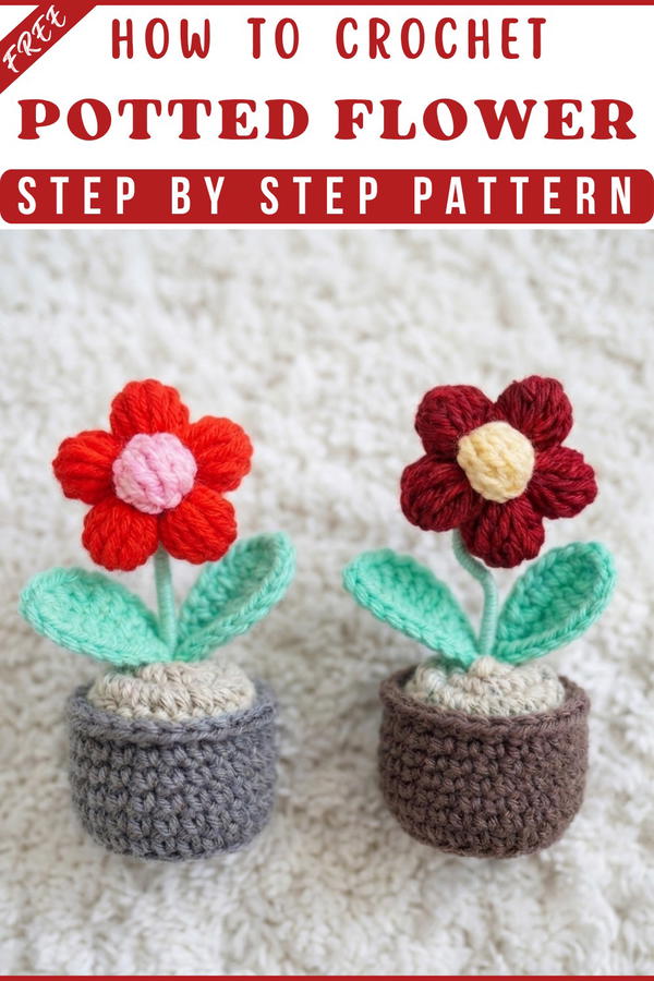 Super easy step-by-step potted flower for beginner 8