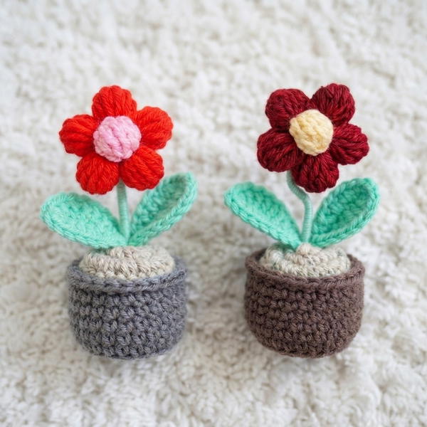 Super easy step-by-step potted flower for beginner 9
