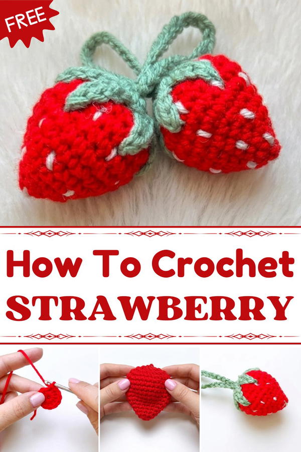 how to make a strawberry keychain for beginners 1