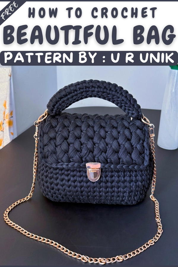 Beginner Crochet Bag Step-by-Step Tutorial (18)