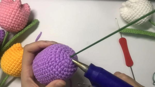 Crochet Tulip Flower 🌷 Easiest Crochet Tulip Tutorial for Gifts and Decoration 5