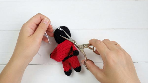 Crochet soldier crochet squid game soldier squid game (6)