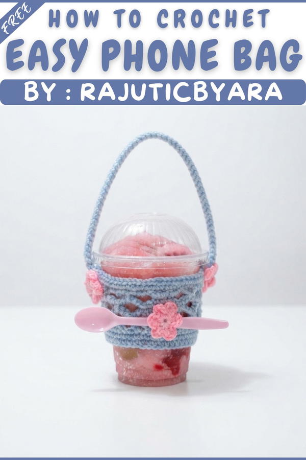 Cup sleeve crochet holder cup rajut beginner friendly 9