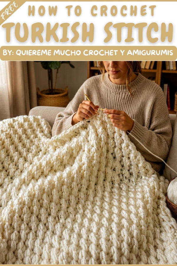 Delicate and easy Turkish stitch!!! Ideal for blankets and garments (7)