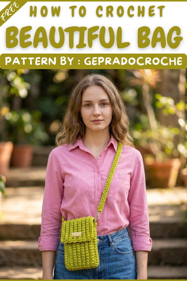 How To Crochet Bag Tutorial With Polyester Yarn 11