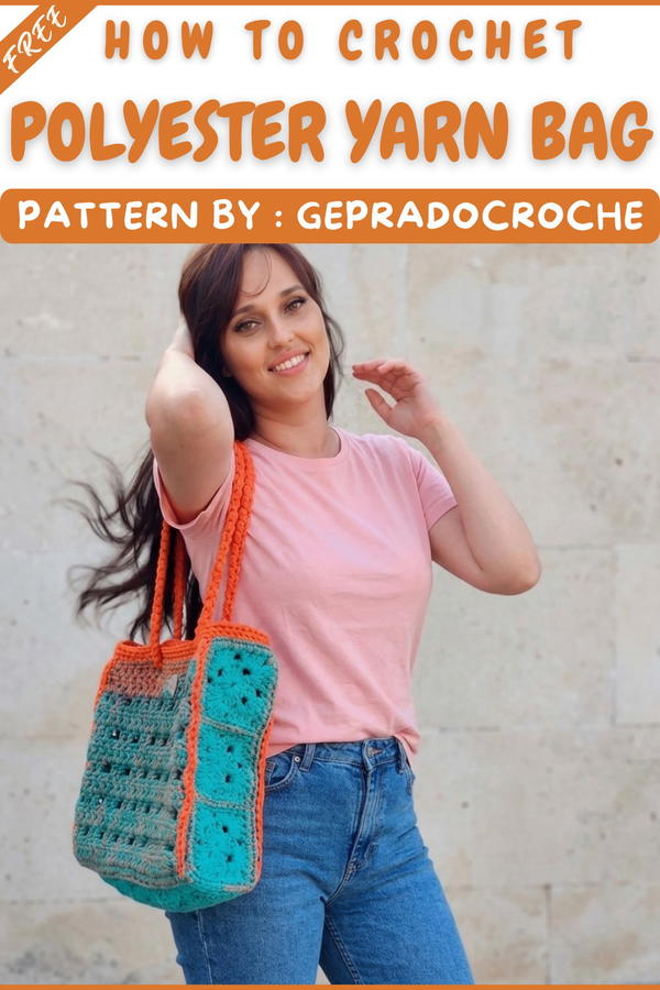 How To Crochet Bag Tutorial With Polyester Yarn 11