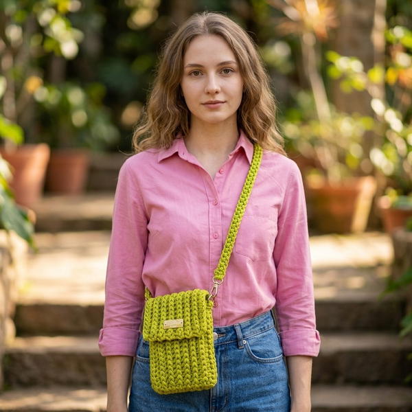 How To Crochet Bag Tutorial With Polyester Yarn 12