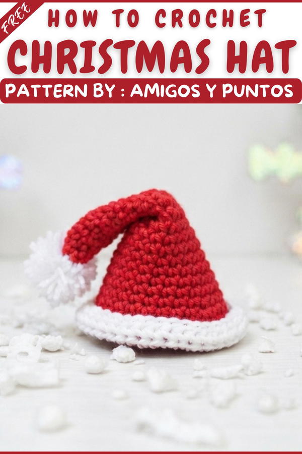 How To Crochet Christmas Hat 8