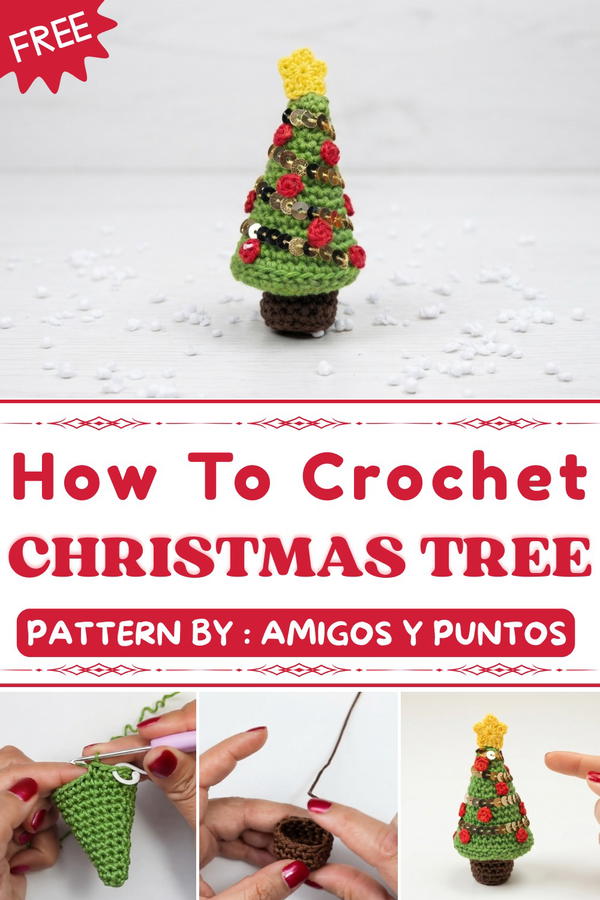 How To Crochet Christmas tree 1