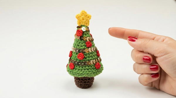 How To Crochet Christmas tree 9