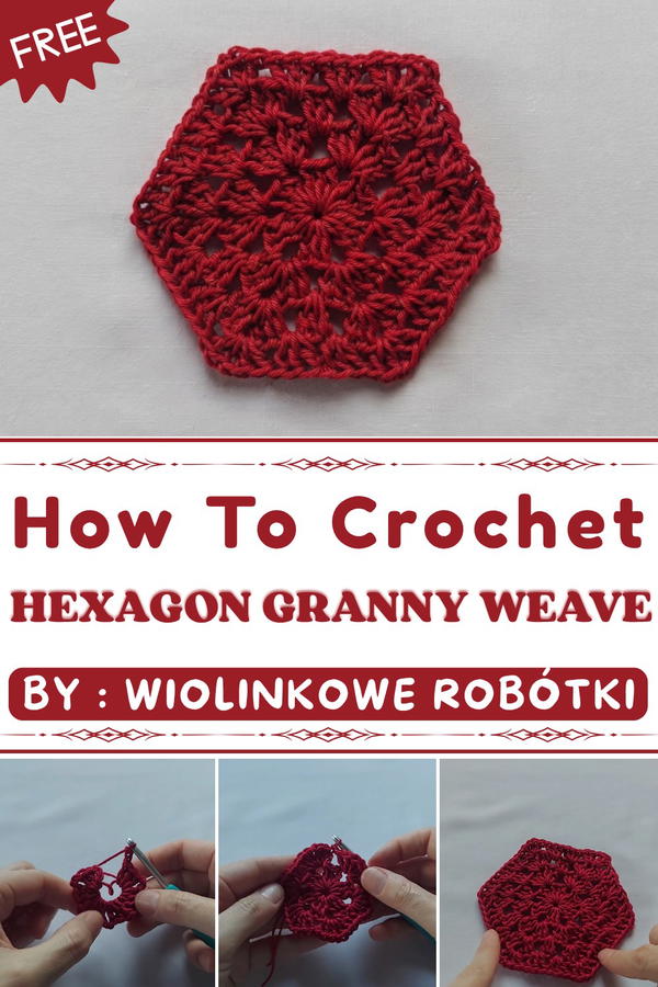 How To Crochet Hexagon Granny Weave (1)