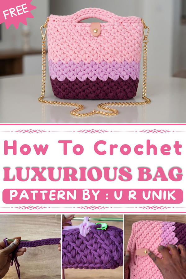 How To Crochet Luxurious Bag In Less Than 30minutes (1)