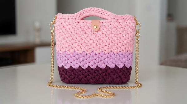 How To Crochet Luxurious Bag In Less Than 30minutes (2)