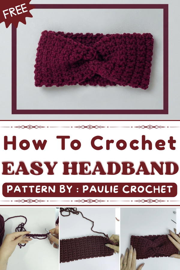 How To Crochet Quick and Easy Headband (1)