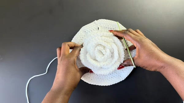 How To Crochet Rose Flower Bag Beautiful Floral Pattern Tutorial (7)
