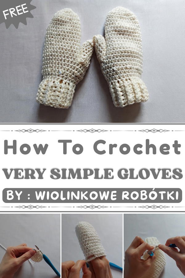 How To Crochet Very Simple Gloves (1)