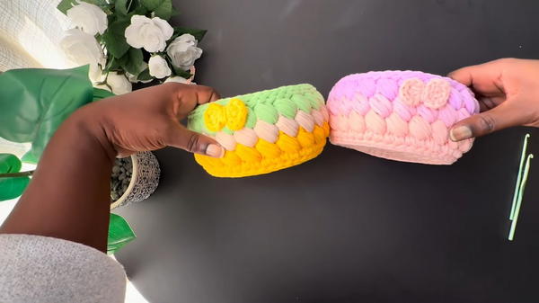 _How to Crochet the Marshmallow Basket Easy Home Decor Project (7)