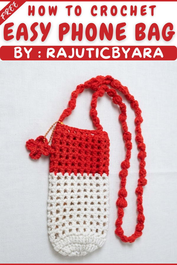 _How to Make a Crochet Phone Bag for Beginners (Easy & Fast!) 10