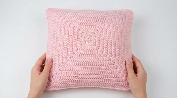 How to crochet the solid granny square (US terminology) 2