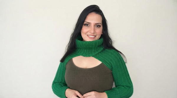 CROCHET ARM WARMERS SWEATER