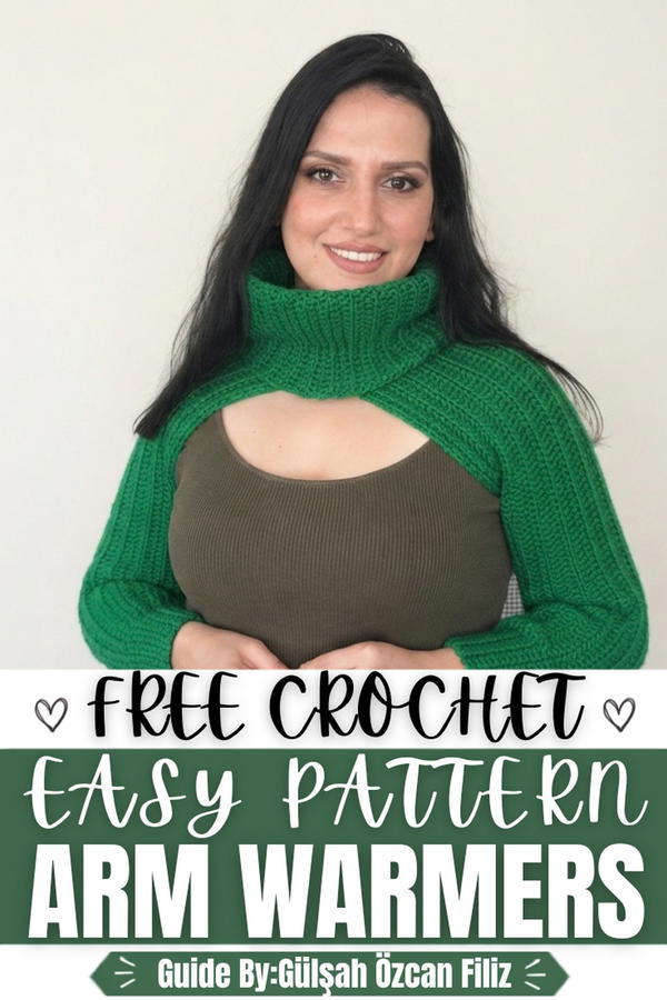 CROCHET ARM WARMERS SWEATER