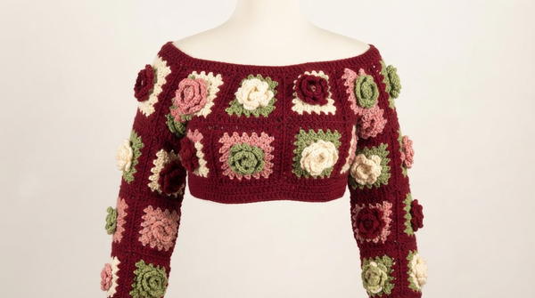 Crochet Granny Square Sweater