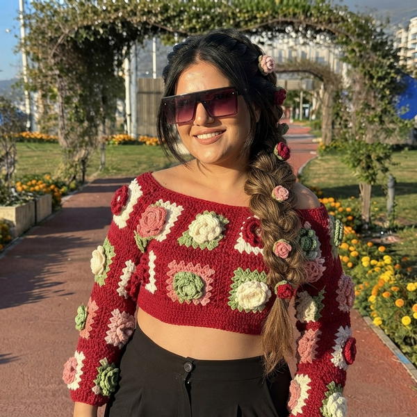 Crochet Granny Square Sweater