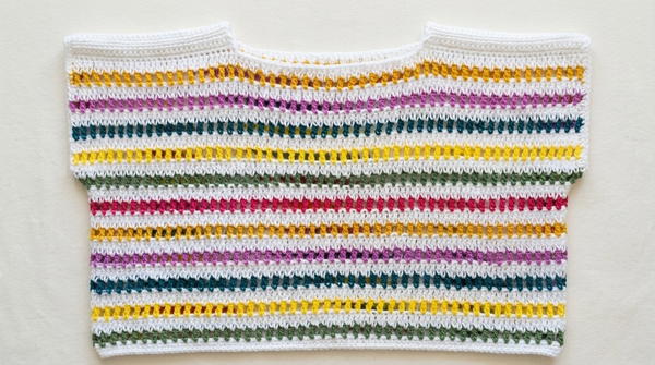 Crochet Mesh Stitch Blouse Pattern