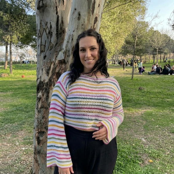 Crochet Mesh Stitch Blouse Pattern