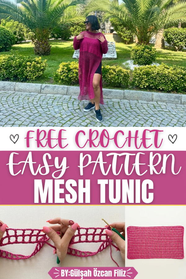 Crochet Oversized Mesh Tunic Tutorial
