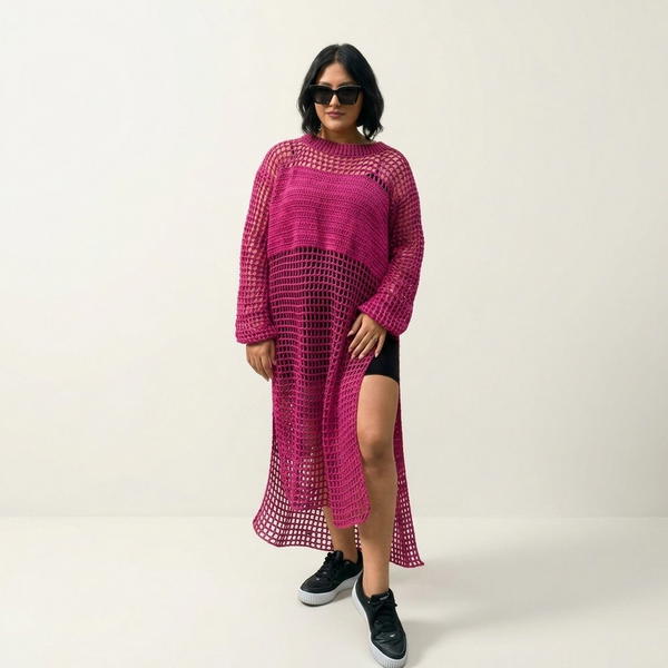 Crochet Oversized Mesh Tunic Tutorial
