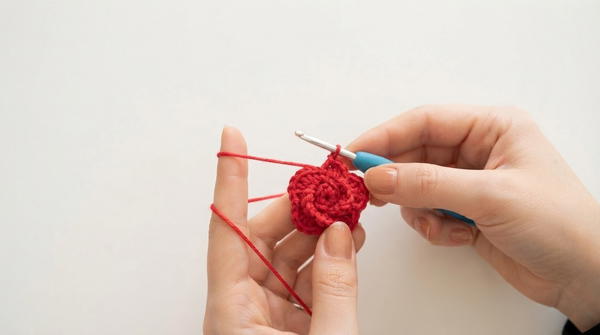 Crochet Rose Motif Cardigan