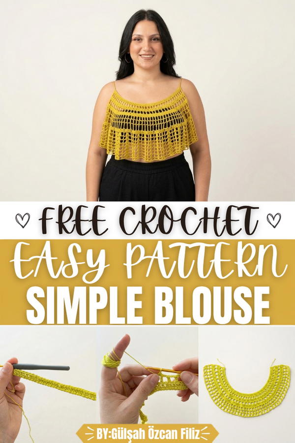Crochet Simple Blouse Tutorial Pattern