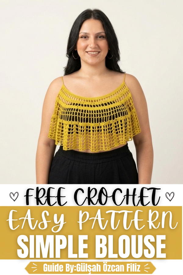 Crochet Simple Blouse Tutorial Pattern