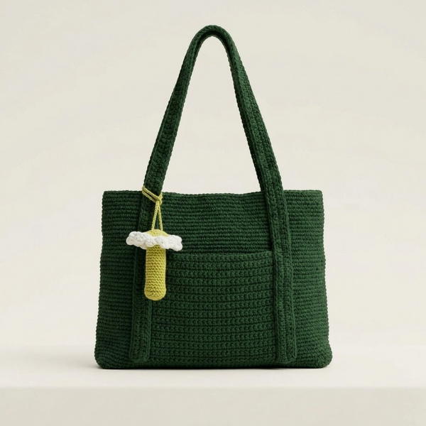 Crochet Tote Bag for College