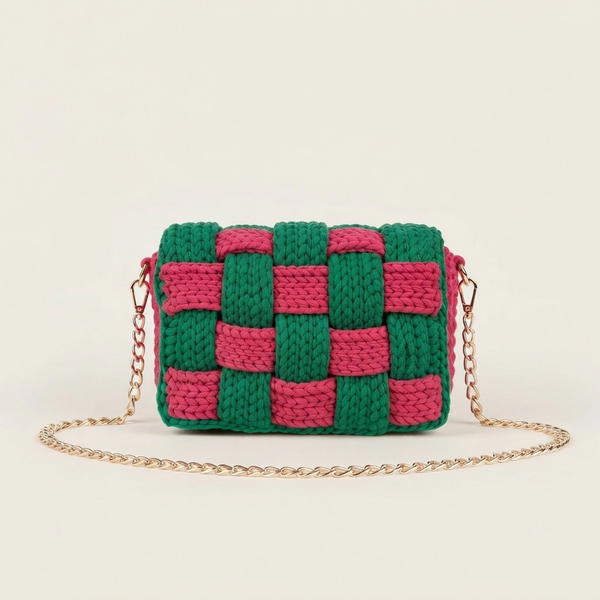 Easy Crochet Checkered Bag Pattern