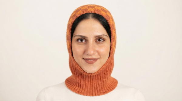 Easy Crochet Checkered Balaclava