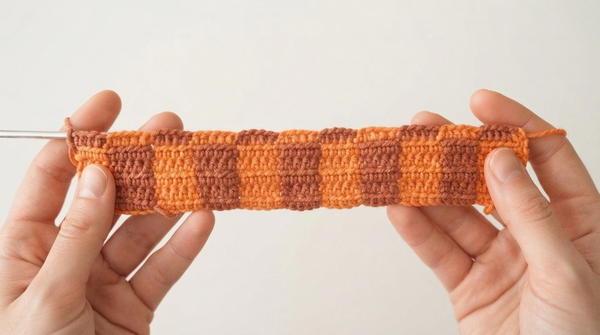 Easy Crochet Checkered Balaclava