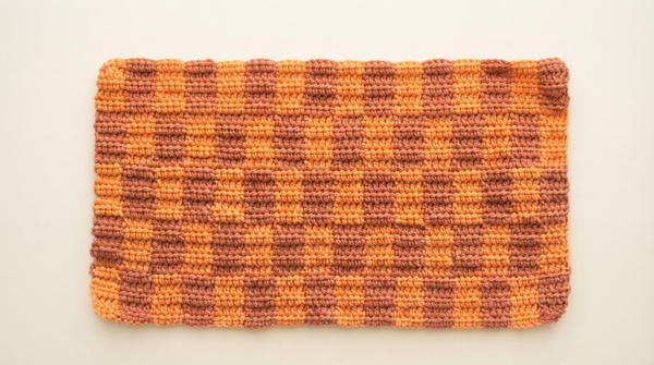 Easy Crochet Checkered Balaclava