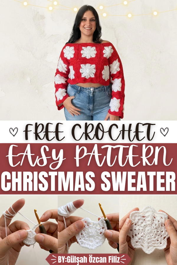 Easy Crochet Christmas Sweater