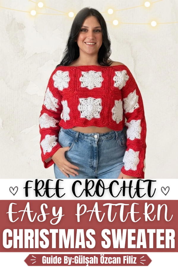 Easy Crochet Christmas Sweater
