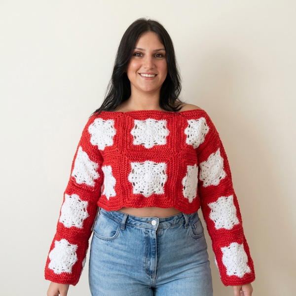 Easy Crochet Christmas Sweater