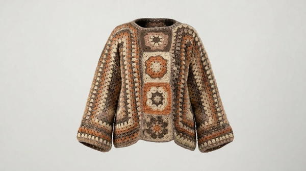 Easy Crochet Hexagon Sweater