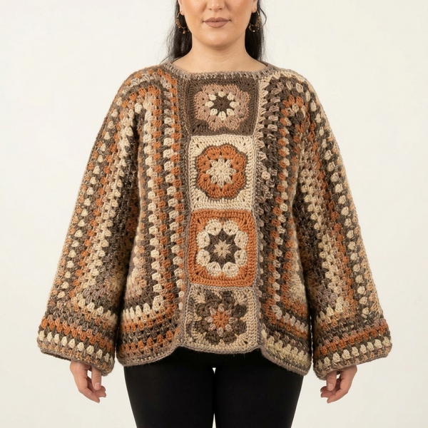 Easy Crochet Hexagon Sweater