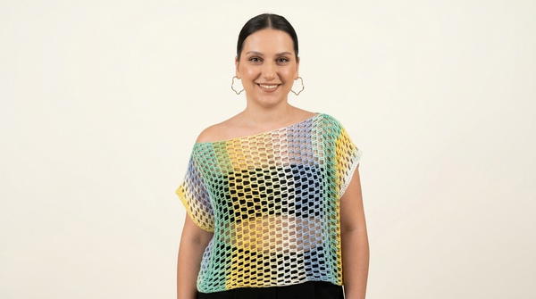 Easy Crochet Mesh Blouse